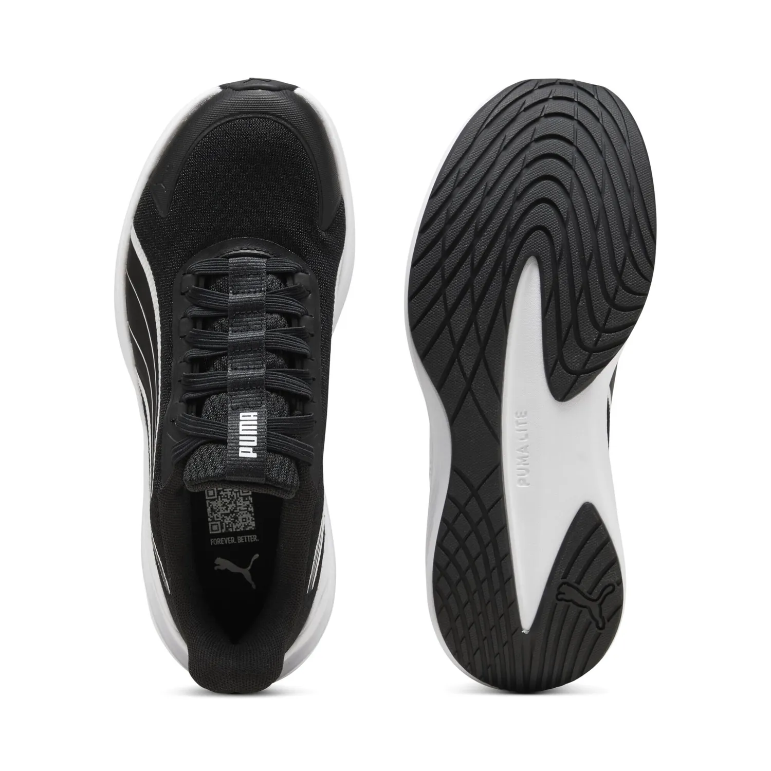 Puma Dasher Lite Sliptech Jr scarpe running Puma Black White leggere