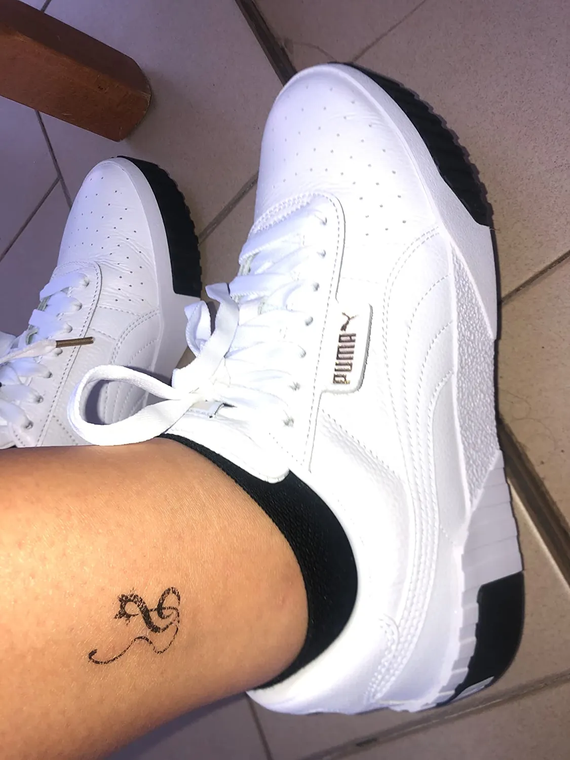 Puma Cali sneakers donna bianche pelle anni 80