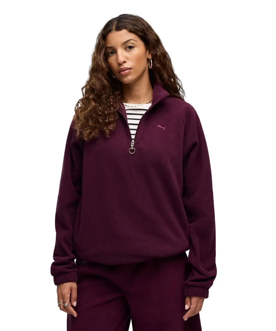 Puma Her Standard Invernale felpa mezza zip donna