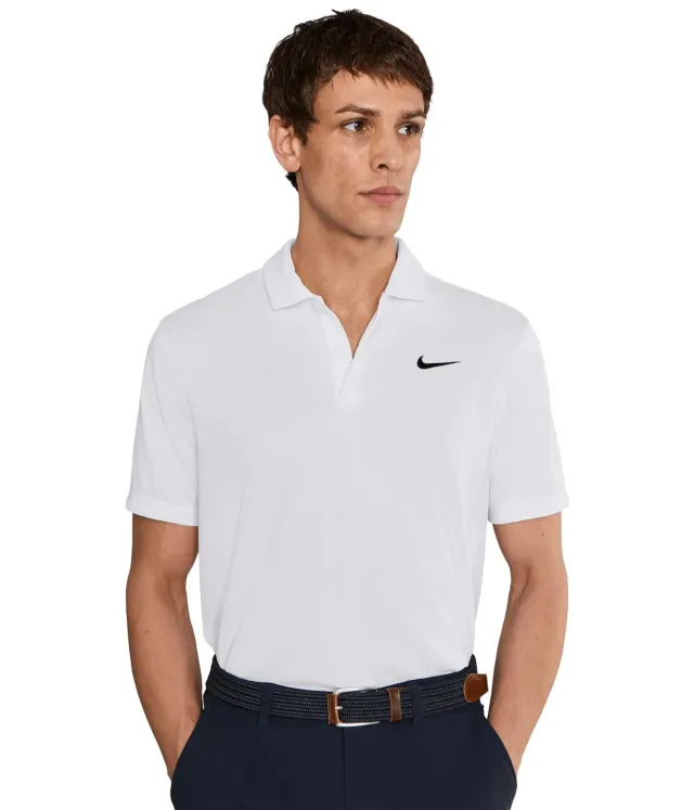 Nike Solid Polo Dri-FIT polo uomo M bianco grigio nero