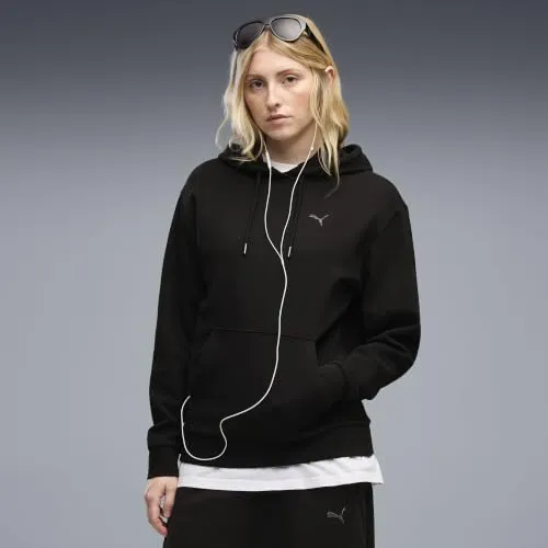 Puma Ess Elevated Standard Hoodie felpa donna Chocolate Fondue