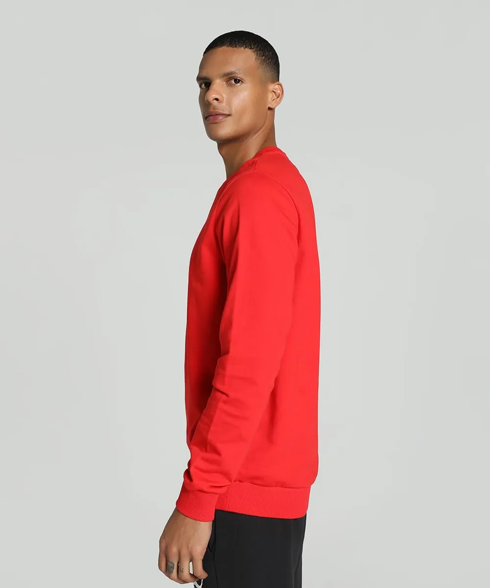 Puma Teamgoal felpa uomo girocollo rossa