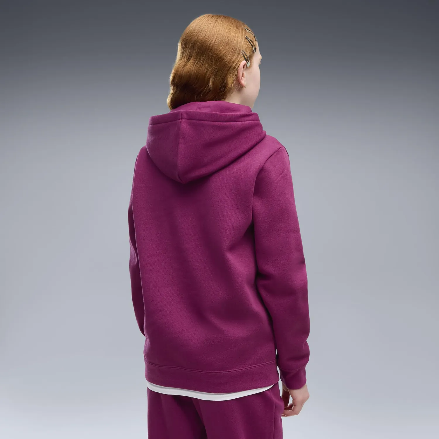 Puma Essentials Elevated felpa ragazzo Fuchsia Glow