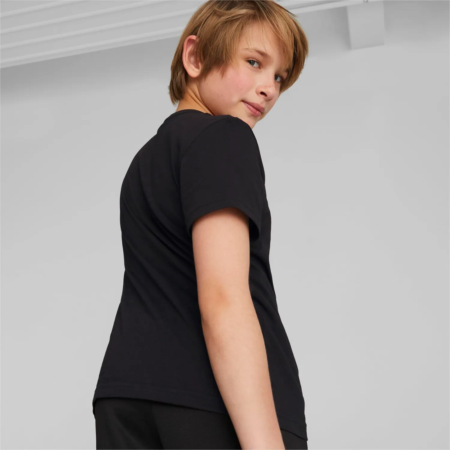 Puma Ess No. 1 Logo Tee t-shirt ragazzi cotone logo grande