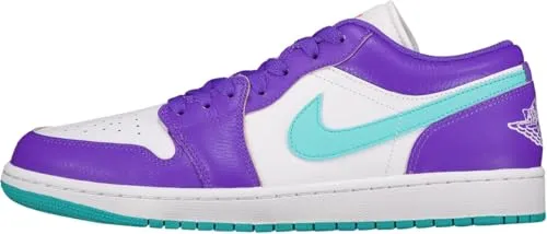 Nike Air Jordan 1 Low scarpe uomo 47.5 EU viola bianco