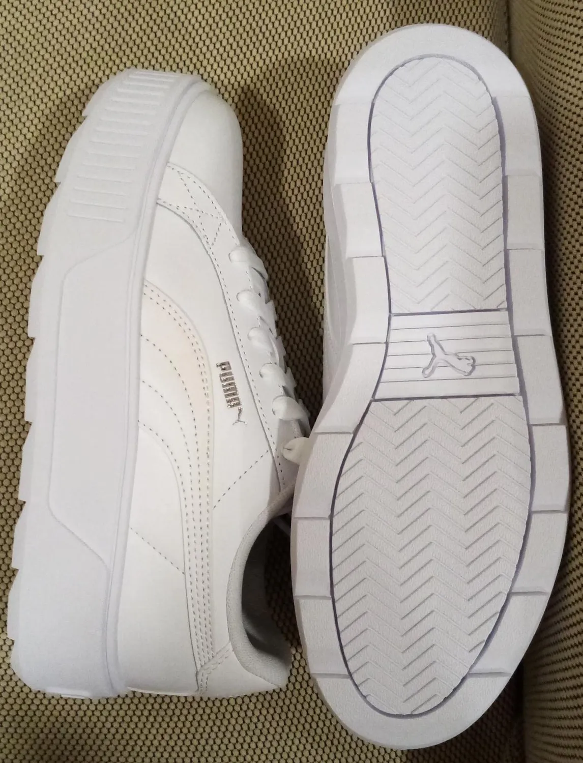 Puma Karmen L sneakers donna platform bianche