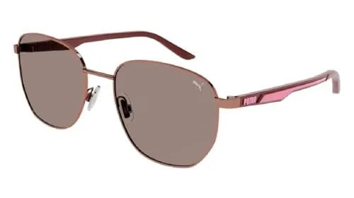 PUMA PU0370S-002 occhiali da sole donna pantos neri metallo
