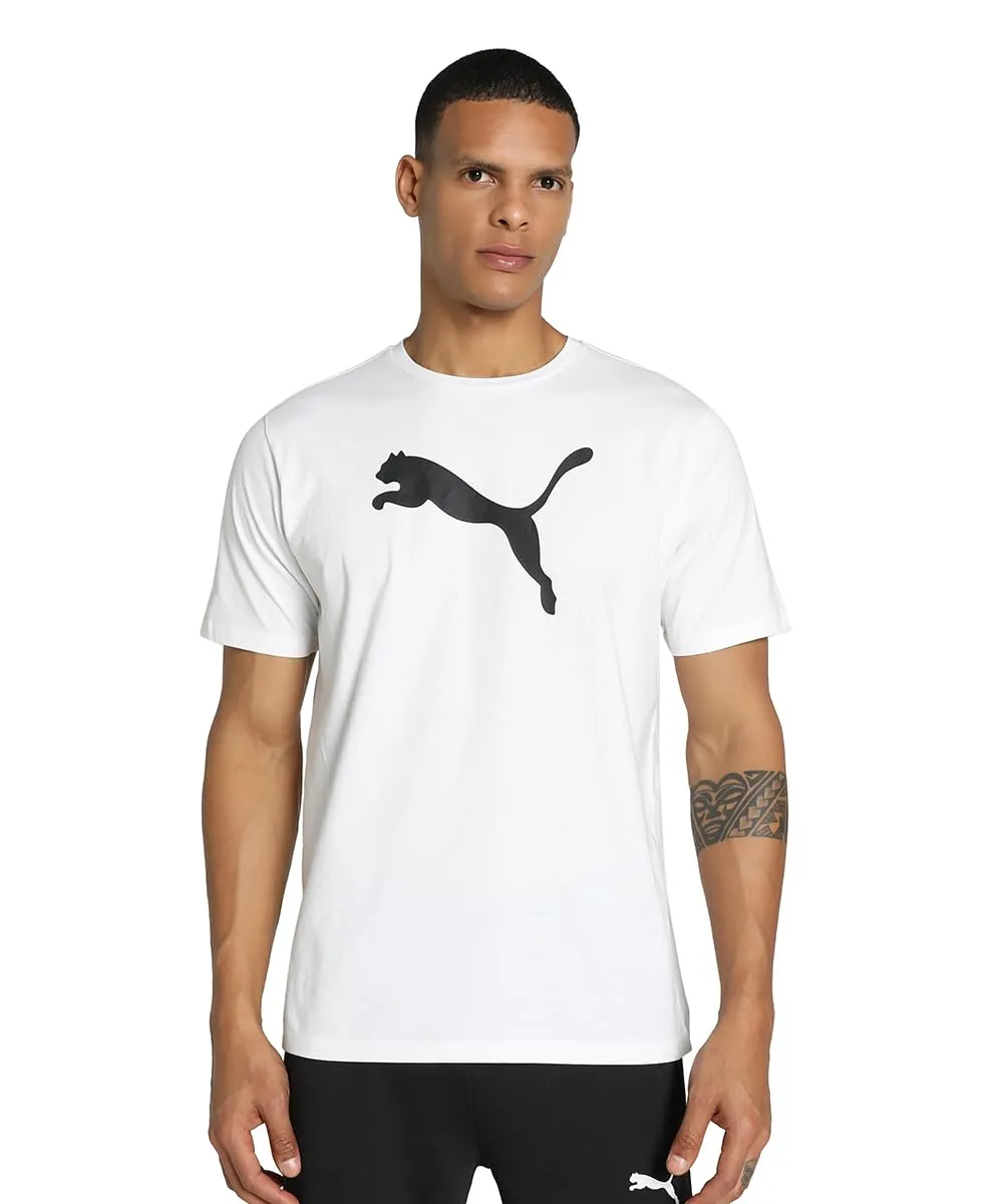 Puma Teamrise Logo Jersey maglietta uomo cotone