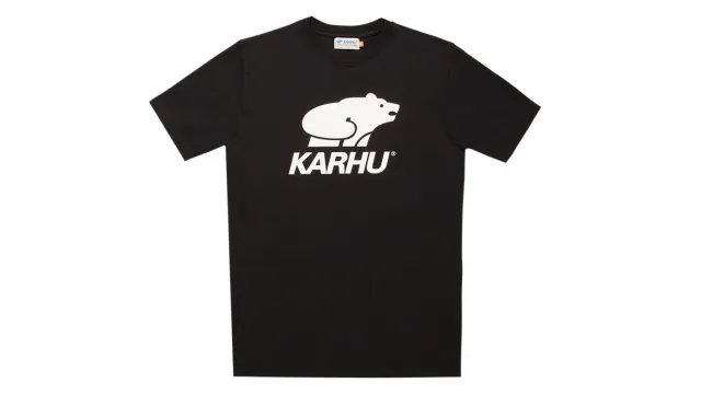 Karhu Basic Logo t-shirt nera cotone 170g