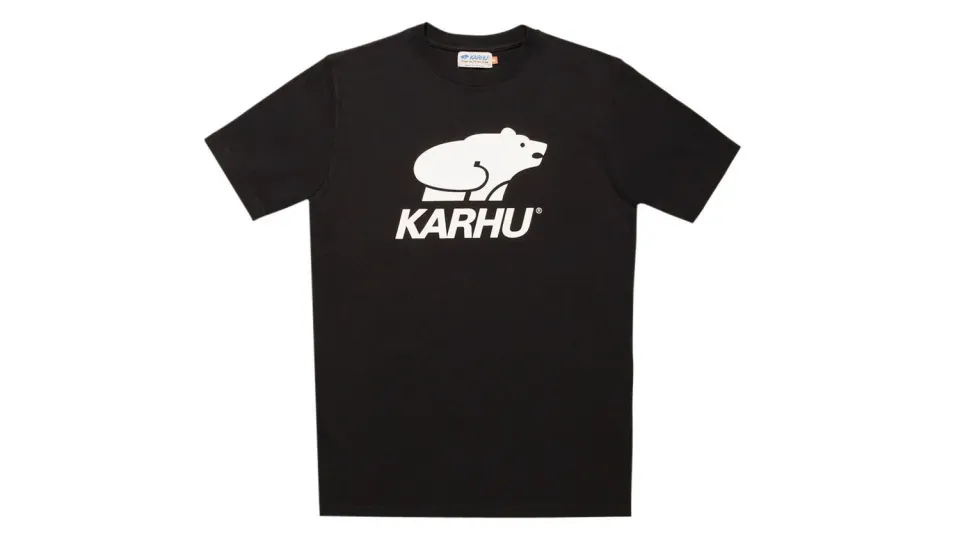 Karhu Basic Logo t-shirt nera cotone 170g