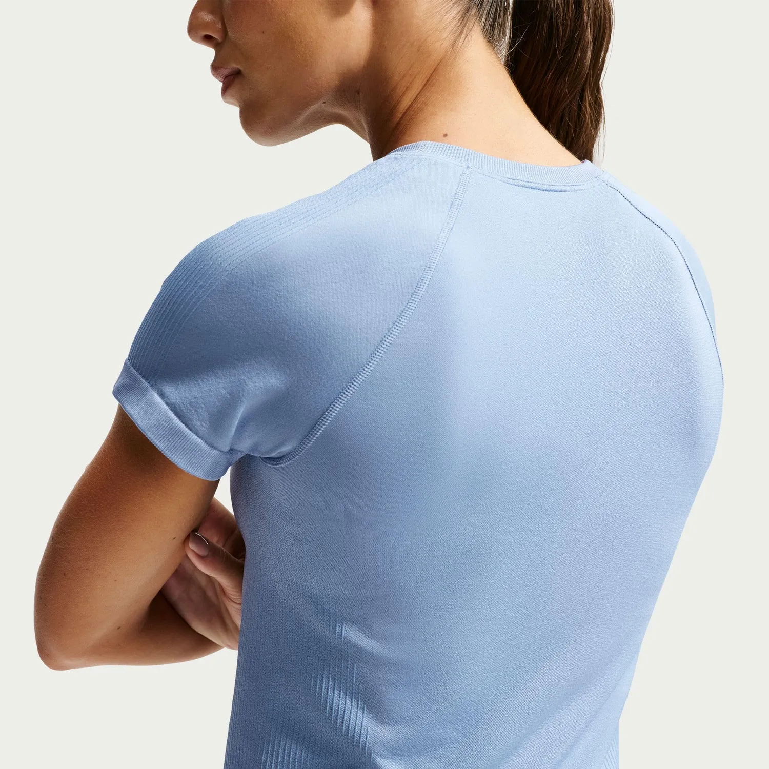 Nike Dri-FIT t-shirt donna work blue manica corta