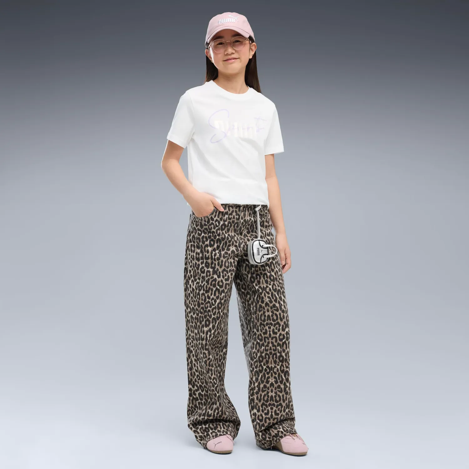 Puma Graphic No. 1 Logo Tee G maglietta bambina logo