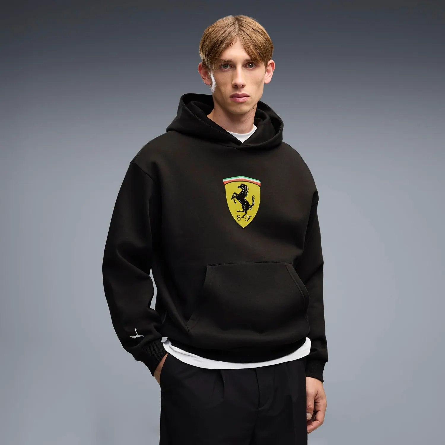 Puma Ferrari Colored Shield FL 2026 felpa uomo XL nera