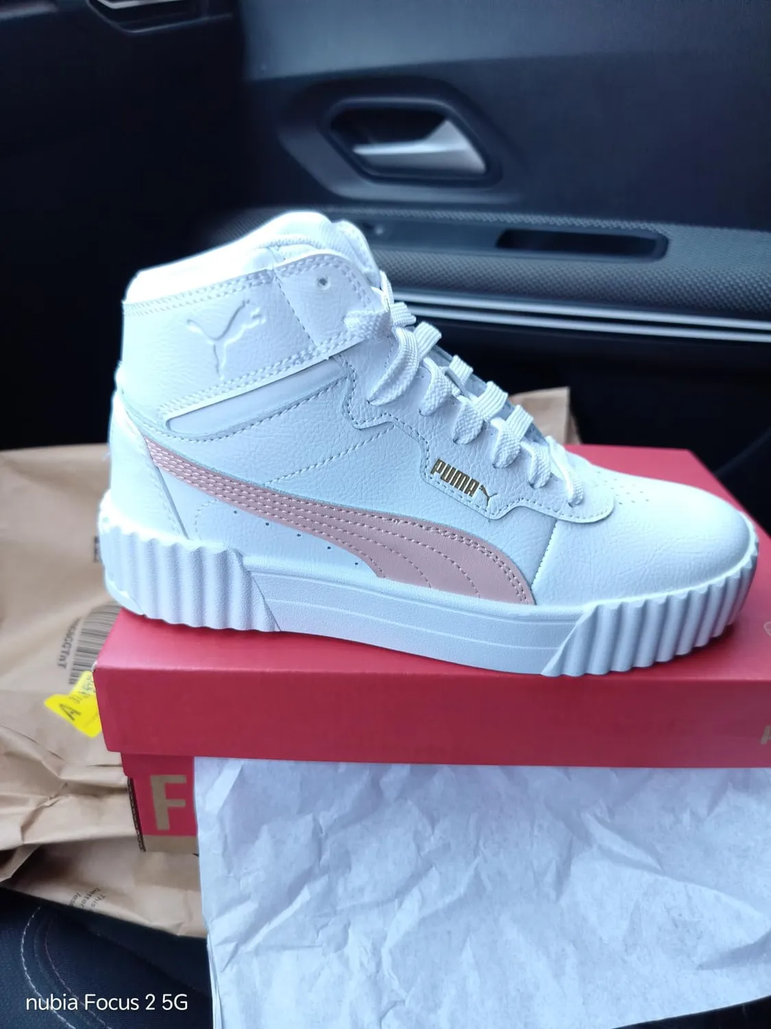 PUMA Carina 2.0 sneakers mid donna bianche
