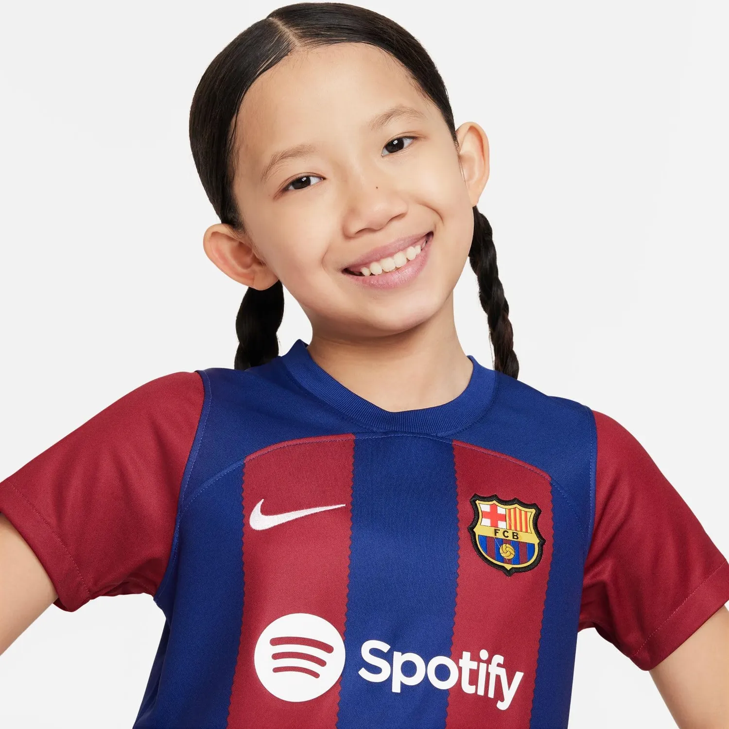 Nike Barcellona DX2801-456 kit bambino L blu grana
