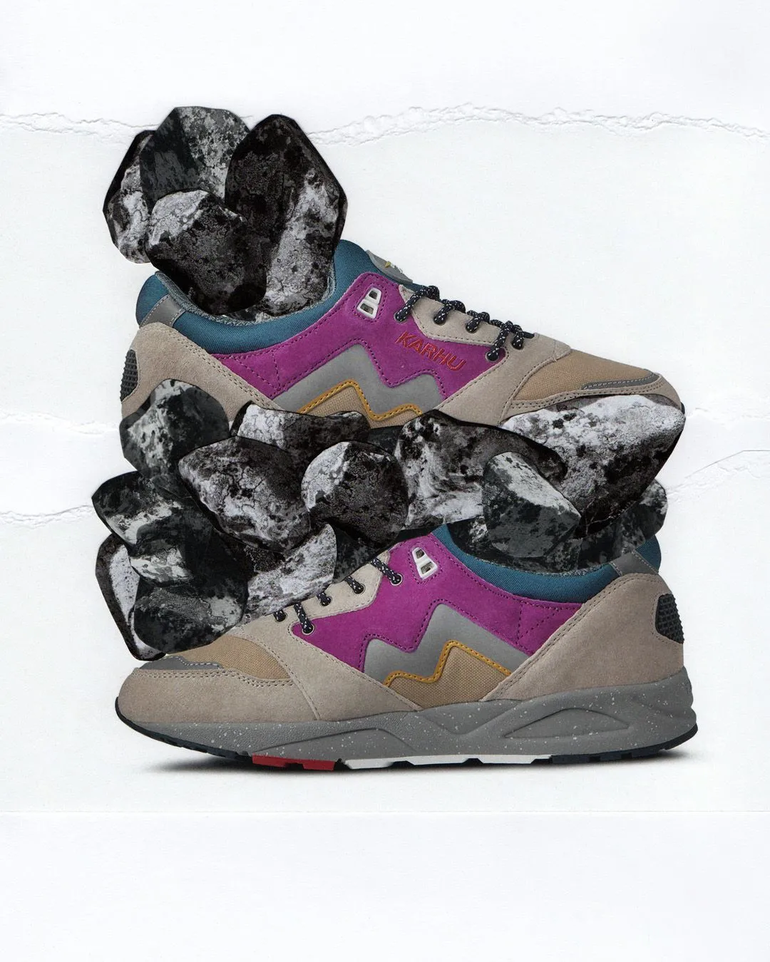 Karhu Aria 95 sneakers Silver Lining Mulberry in nylon