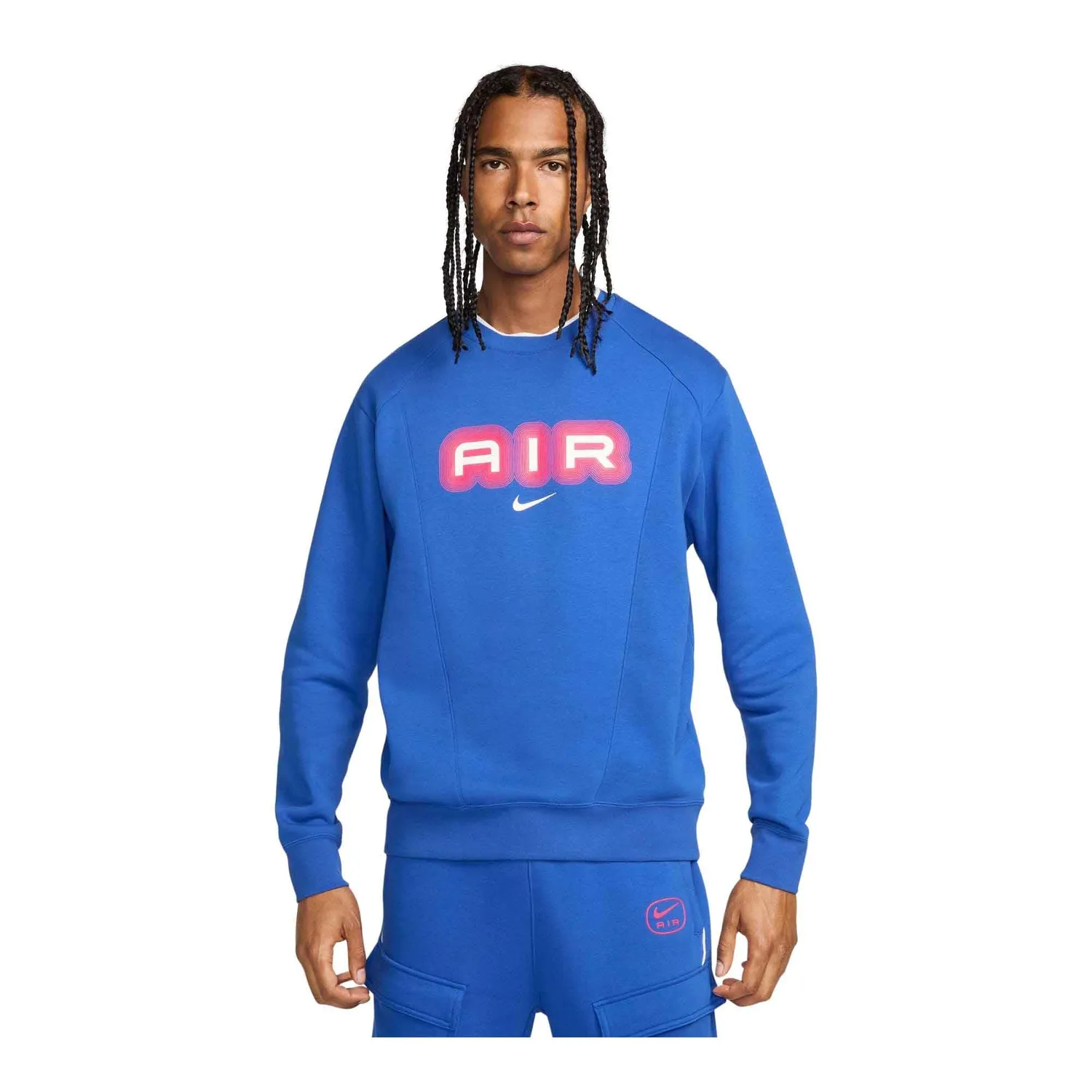 Nike Air Fleece Felpa Girocollo Uomo XL Cotone