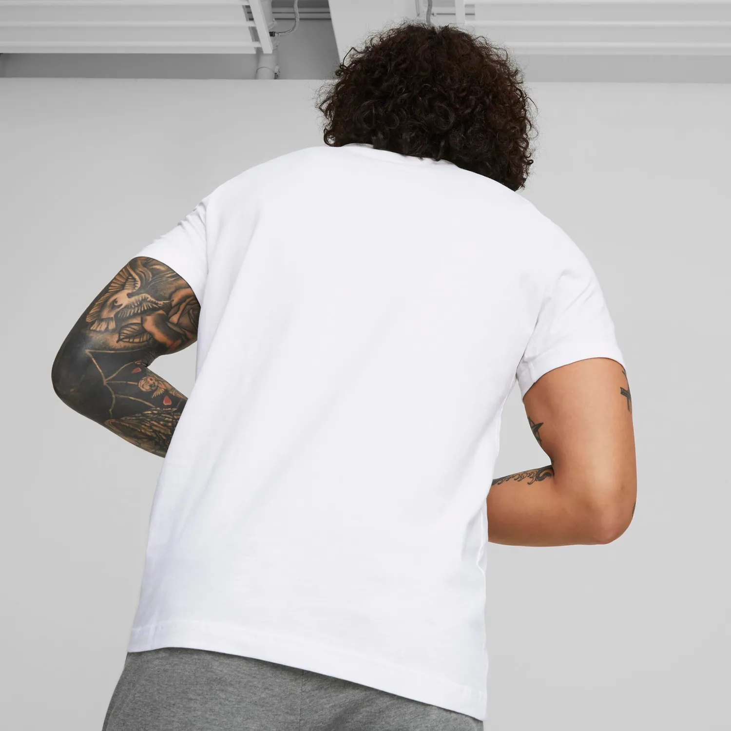 Puma Ess Small Logo Tee t-shirt bianca taglia S
