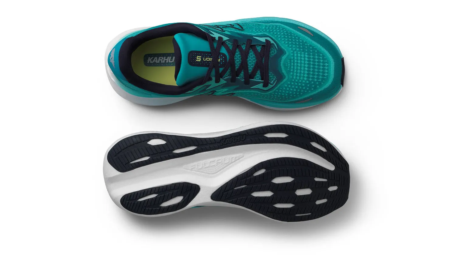 Karhu Fusion 5.0 scarpe corsa Baltic Wild Lime reattive