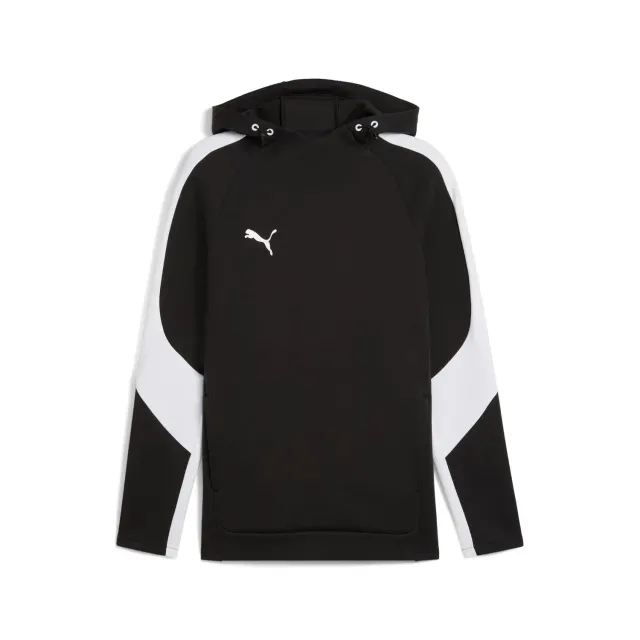 PUMA TeamEvostripe Hoody felpa cappuccio blu navy