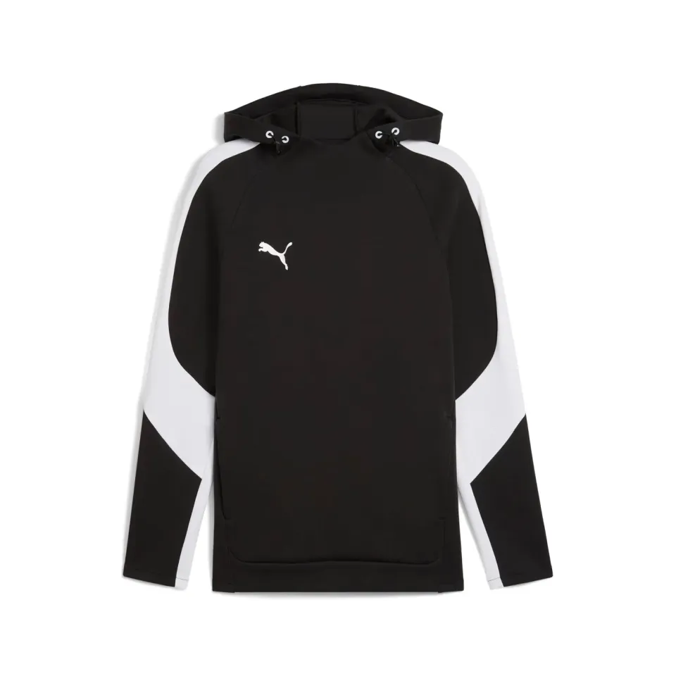 PUMA TeamEvostripe Hoody felpa cappuccio blu navy