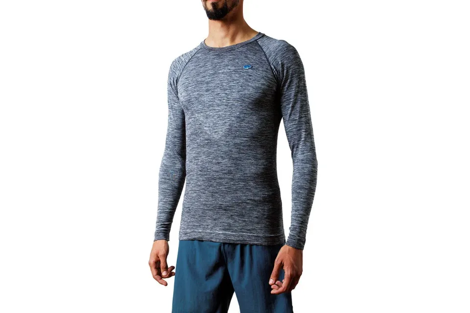 Karhu Fluid Seamless Tee LS Maglia Running Grigia