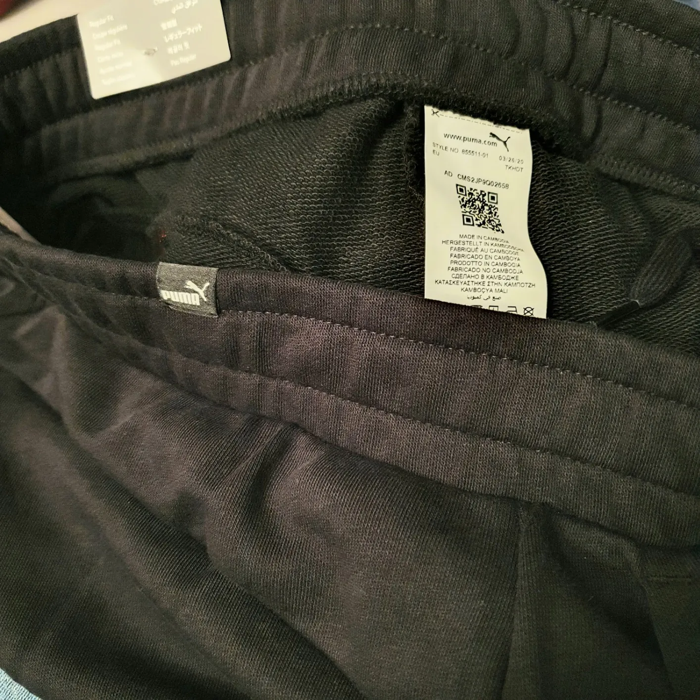 PUMA Ess No.1 Logo Sweatpants pantaloni uomo Nero tuta