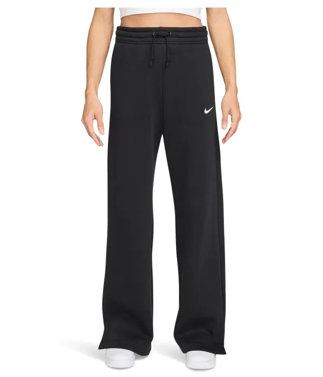 Nike Phoenix FLC HR Pant pantaloni donna neri M pile