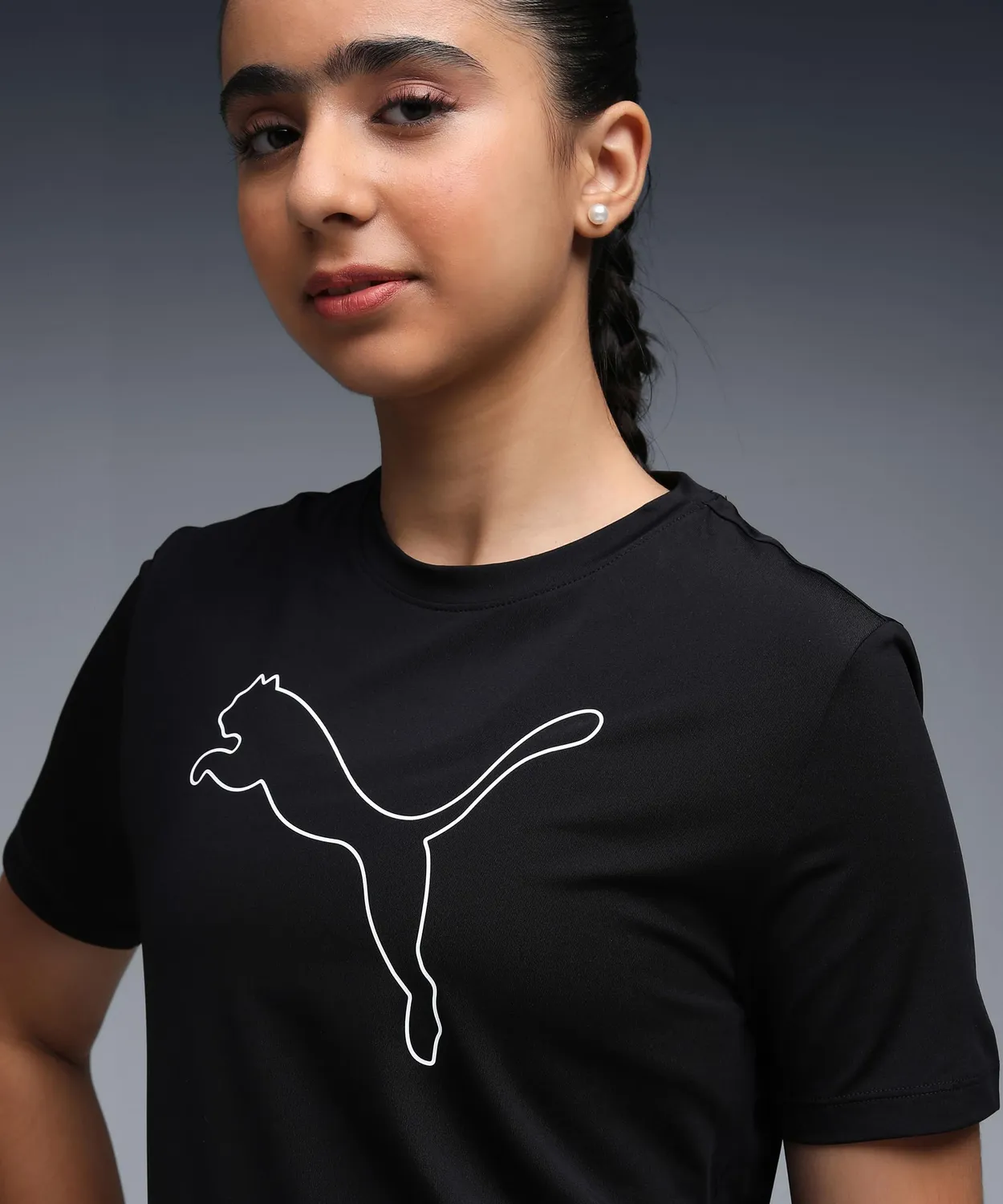 Puma Tad Ess Cat Logo Tee maglietta bambina cotone