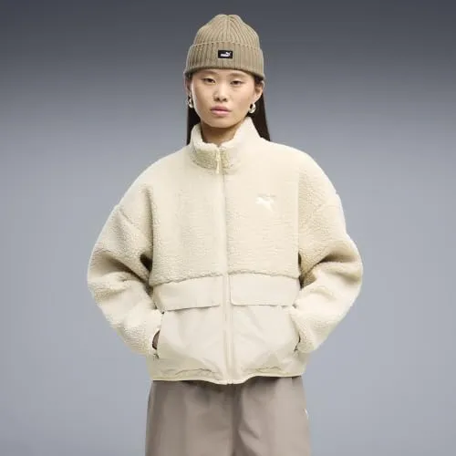 Puma Re:Fibre Sherpa giacca pile donna XL Alpine Snow