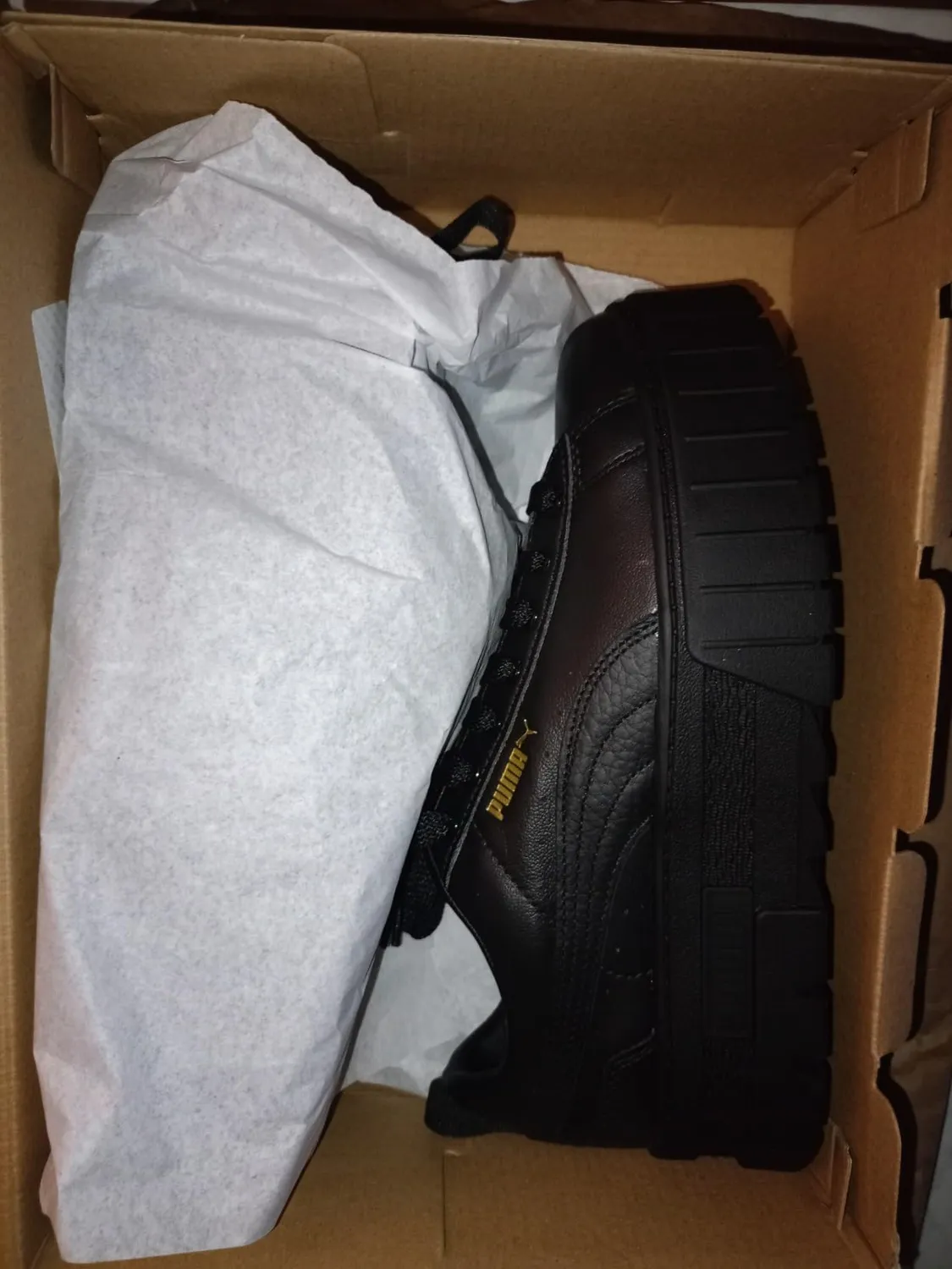 PUMA Mayze sneakers donna pelle suola alta