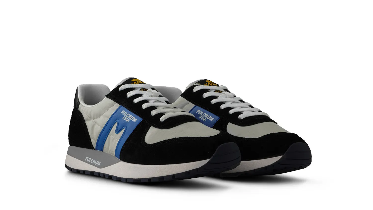 Karhu Fulcrum Star sneakers Jet Black Campanula in camoscio