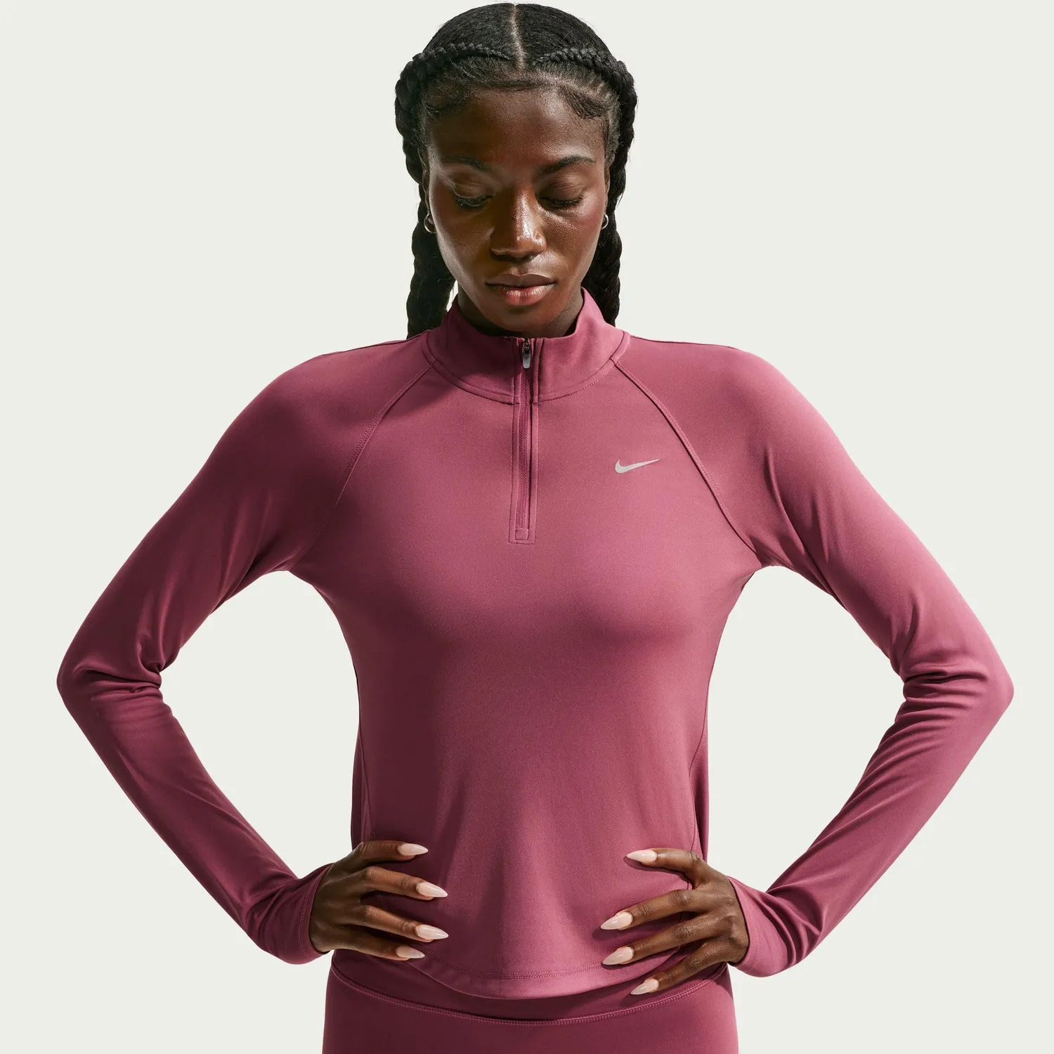 Nike Tempo maglia running donna XS mezza zip