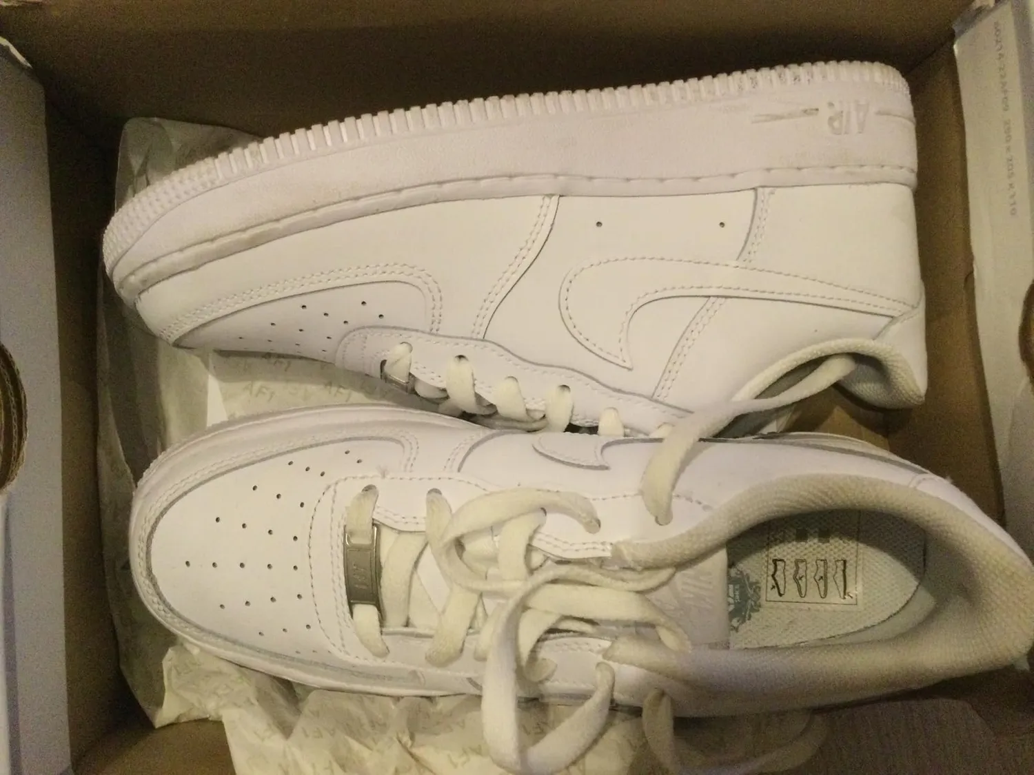 Nike Air Force 1 LE scarpe bambini nero 33 EU pelle