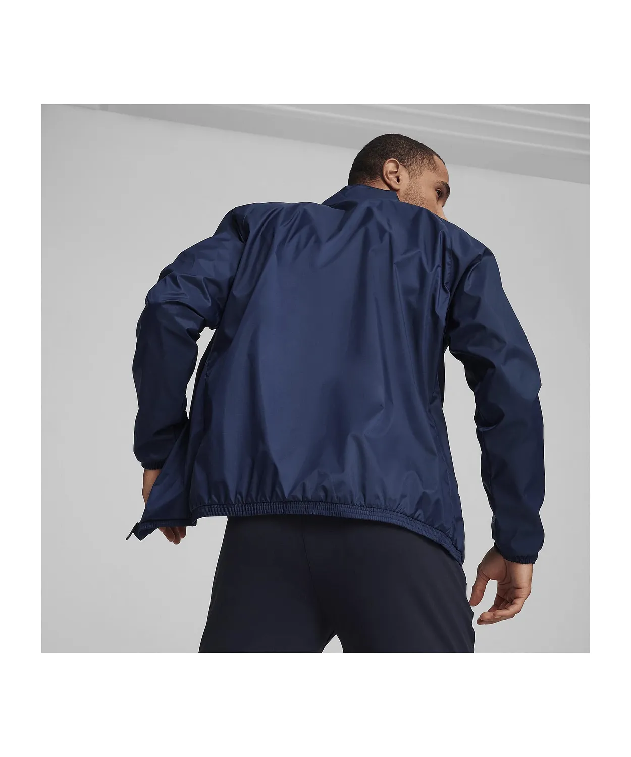 PUMA Teamgoal All Weather giacca uomo navy antipioggia