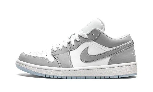 Nike Air Jordan 1 sneaker basse donna bianco grigio