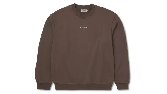 Karhu Mini Logo Sweatshirt felpa Coffee Quartz cotone