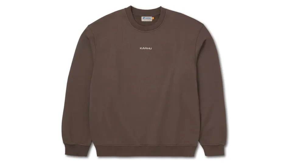 Karhu Mini Logo Sweatshirt felpa Coffee Quartz cotone