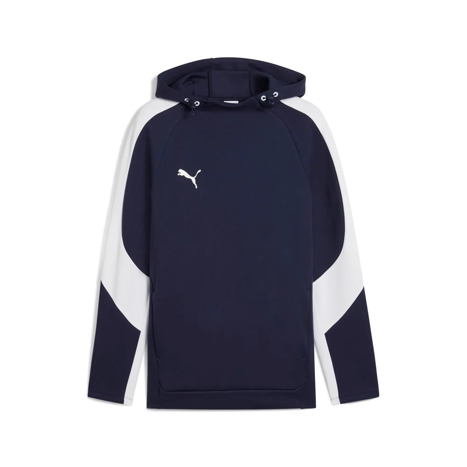 PUMA TeamEvostripe Hoody felpa cappuccio blu navy