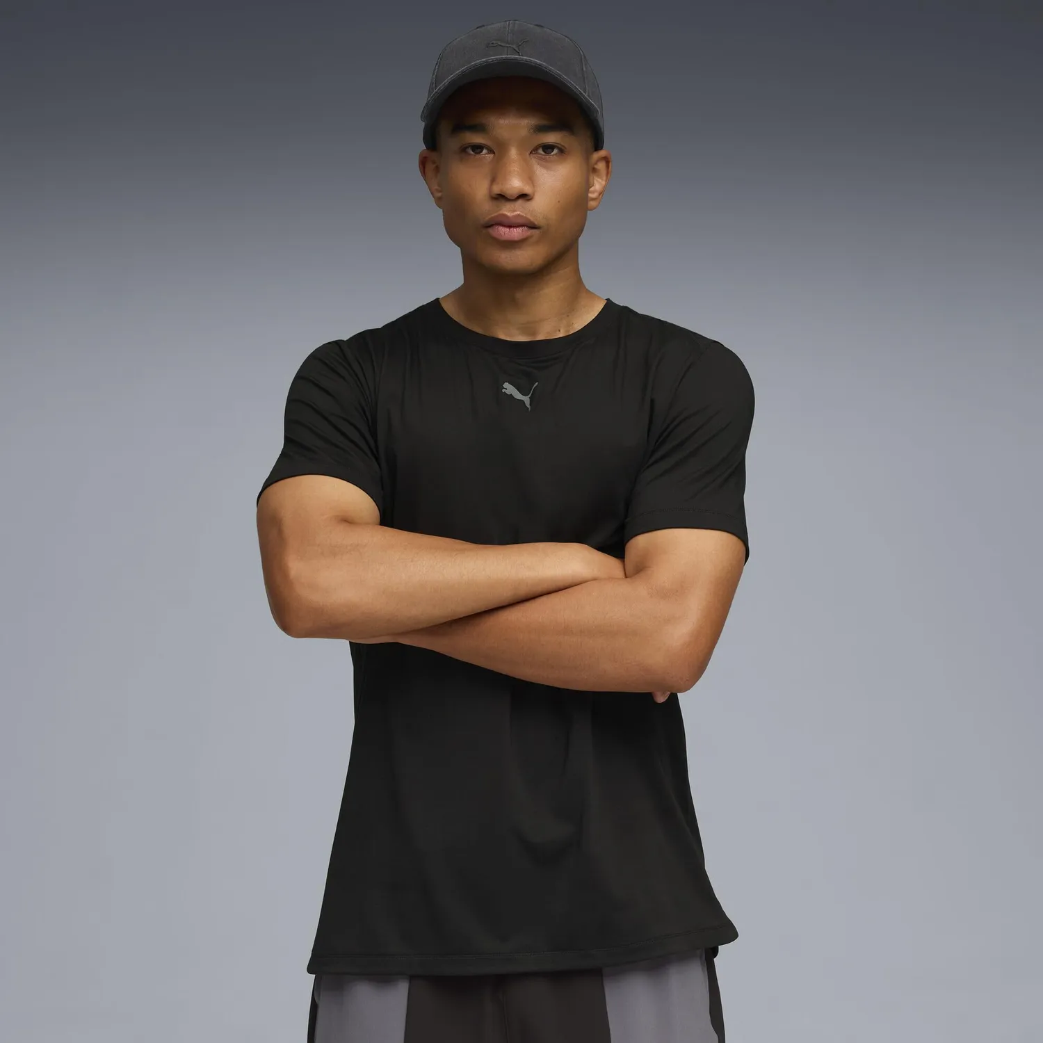 Puma Cloudspun maglietta training nera uomo traspirante