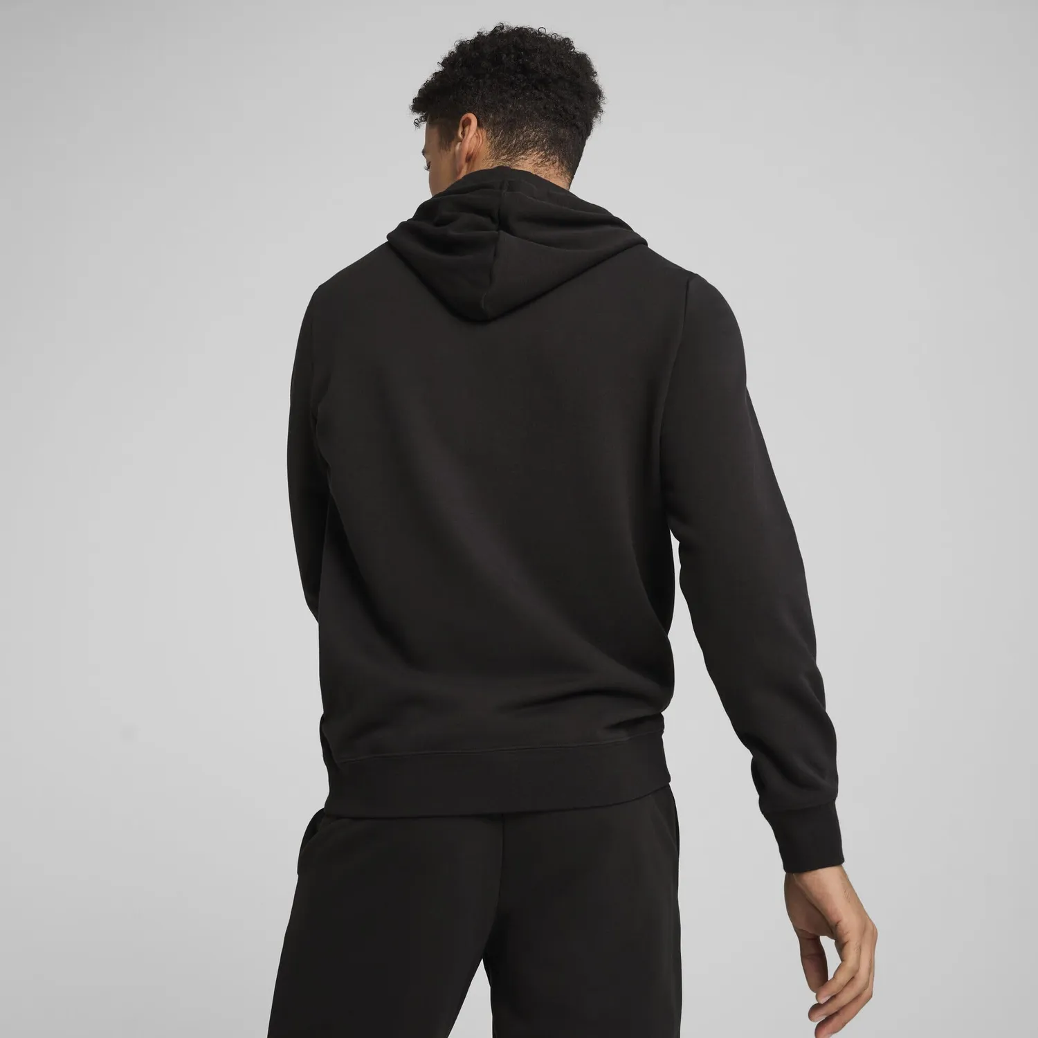 Puma Ess Small No.1 Logo felpa cappuccio uomo M nera