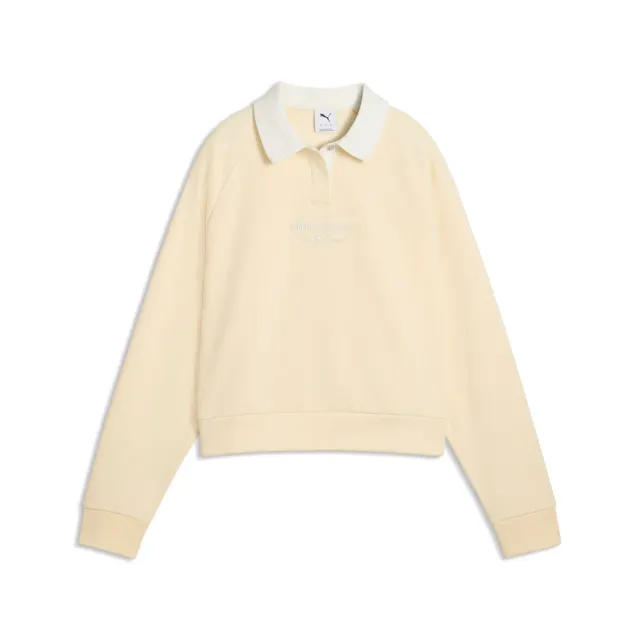Puma Class Relaxed polo donna maniche lunghe Buttercream