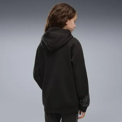 Puma Sport Animal Hoodie FL felpa bambina Mouse Gray