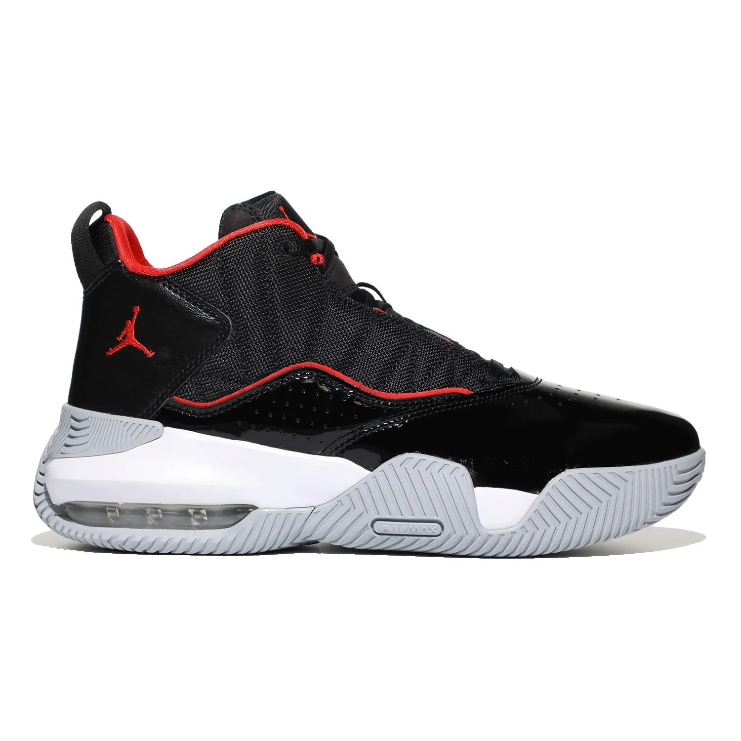 Jordan Stay Loyal scarpe ragazzo pelle nera