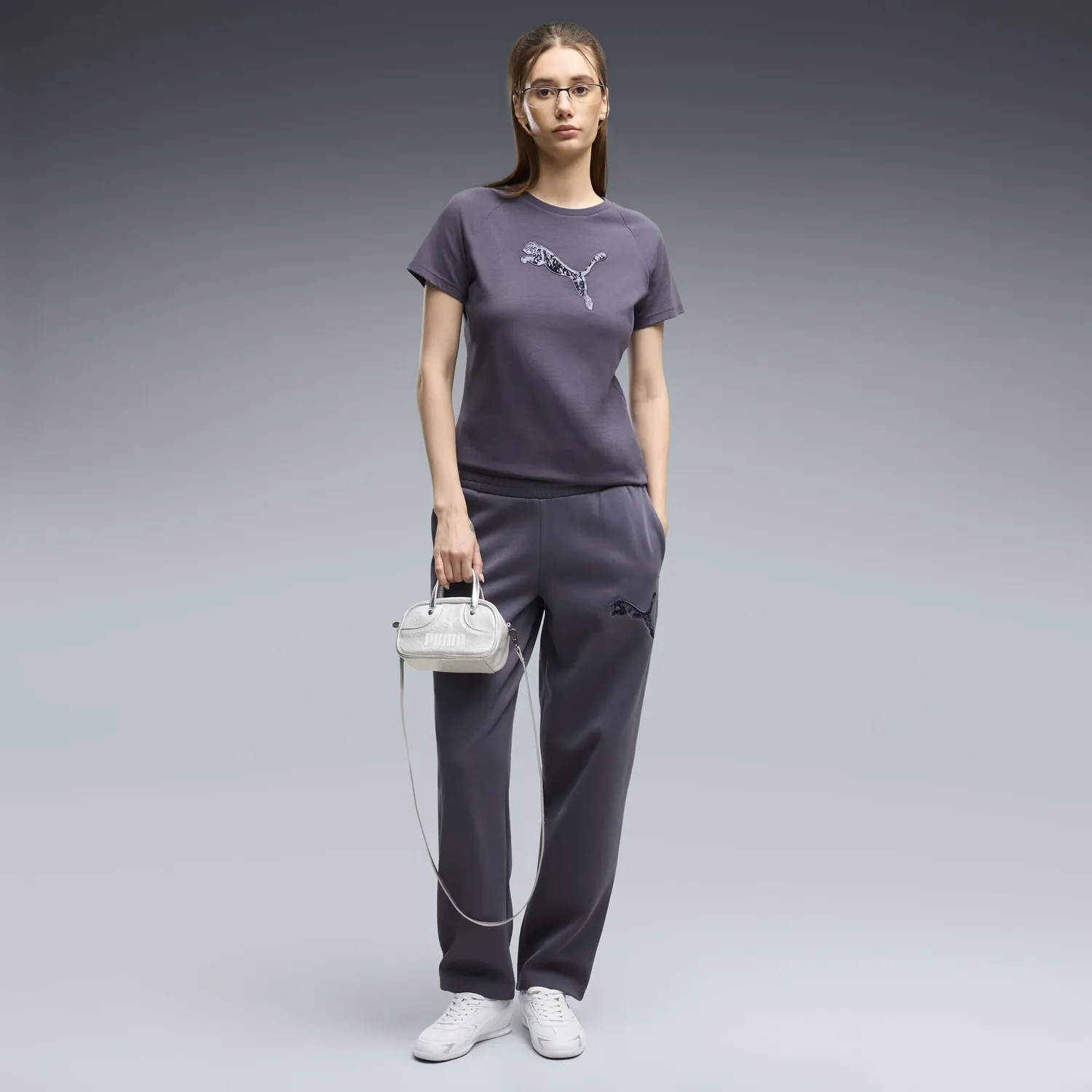 Puma Essentials Sequins Comfort Pants pile donna marrone