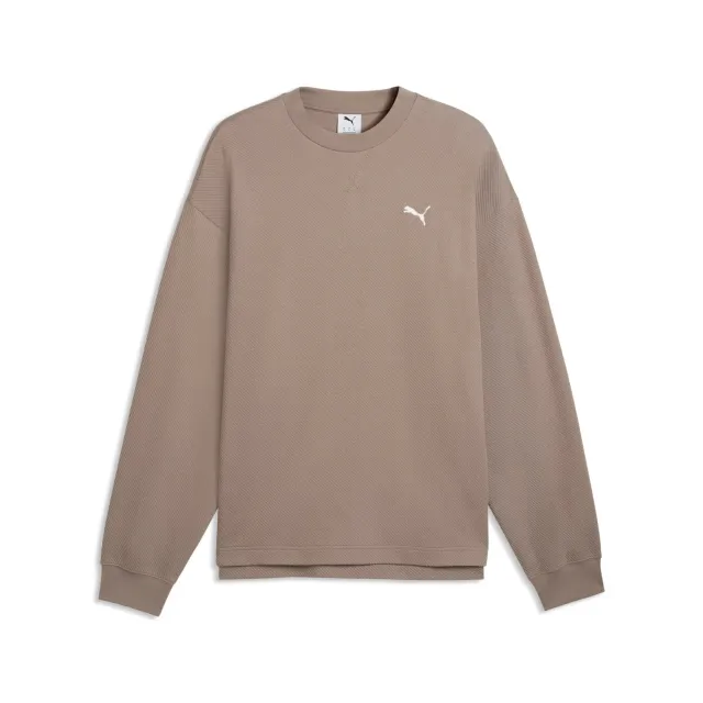 Puma Ess Elevated Relaxed Felpa Girocollo Uomo cotone