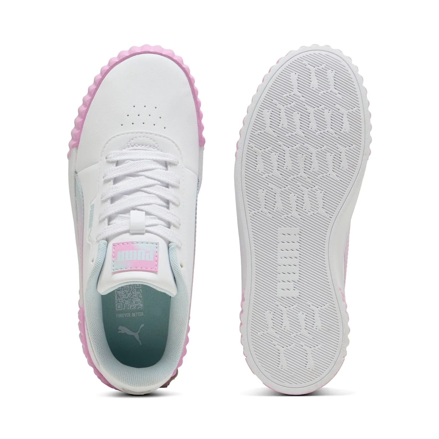 Puma Carina 3.0 Faded Glow Jr sneakers bianco Mauve Glow