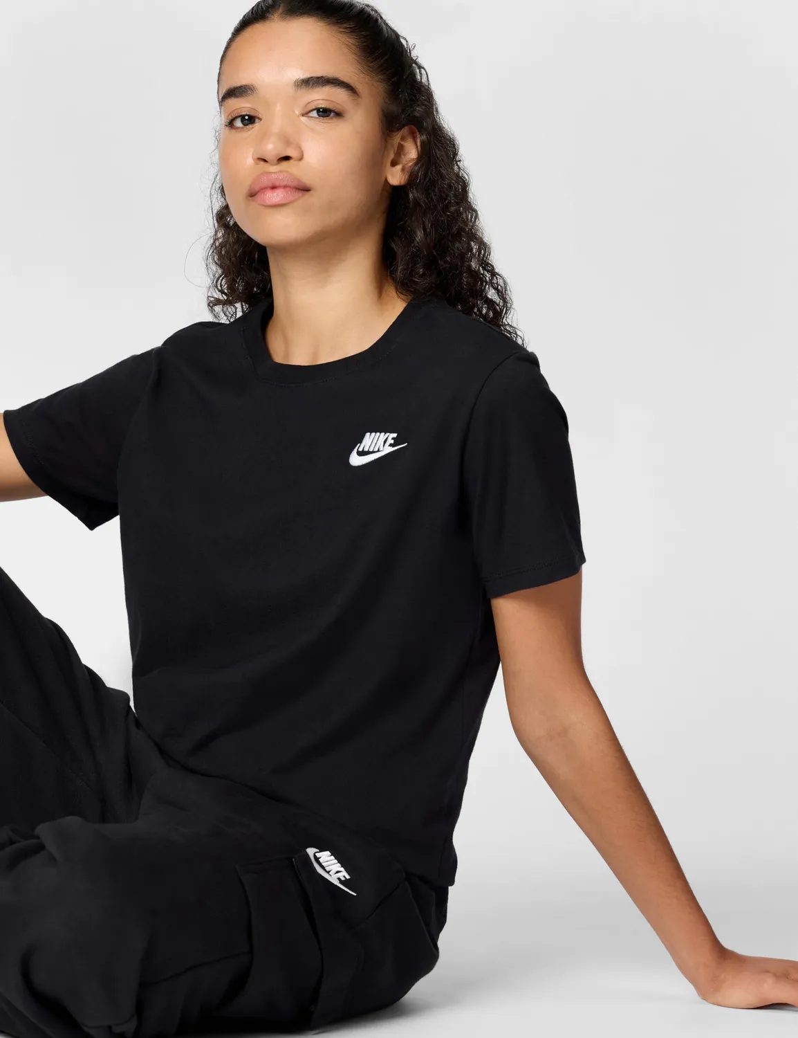 Nike NSW Club T-shirt Uomo Bianca L cotone