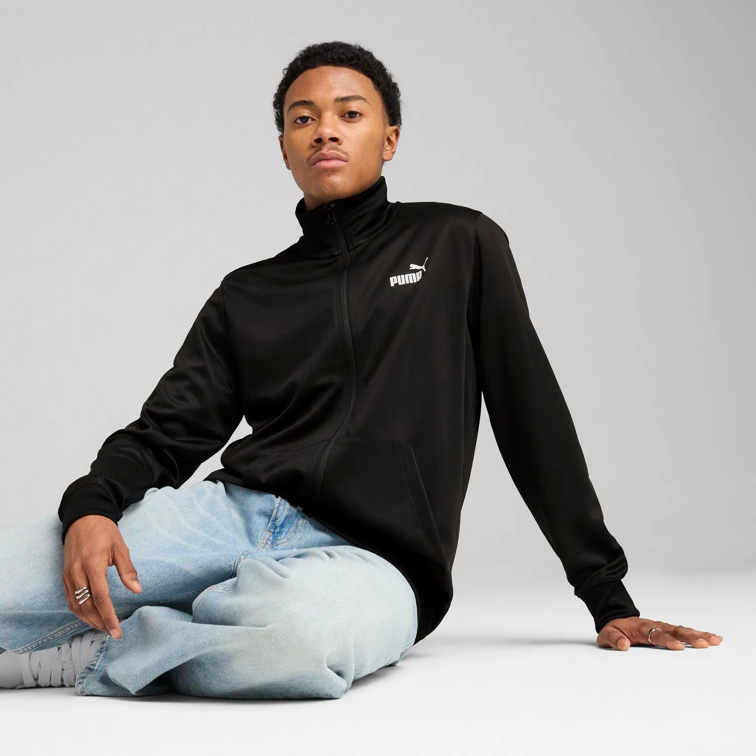 PUMA Ess No.1 Logo Poly giacca tuta uomo S poliestere