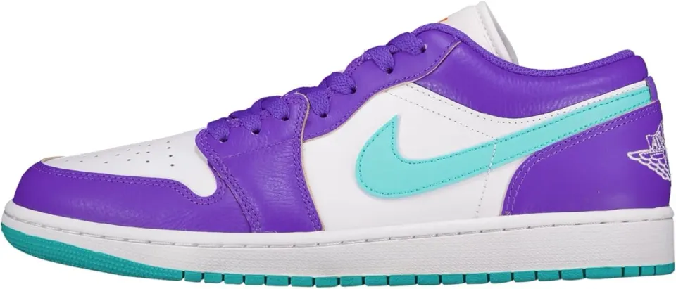 Nike Air Jordan 1 Low scarpe uomo 47.5 EU viola bianco